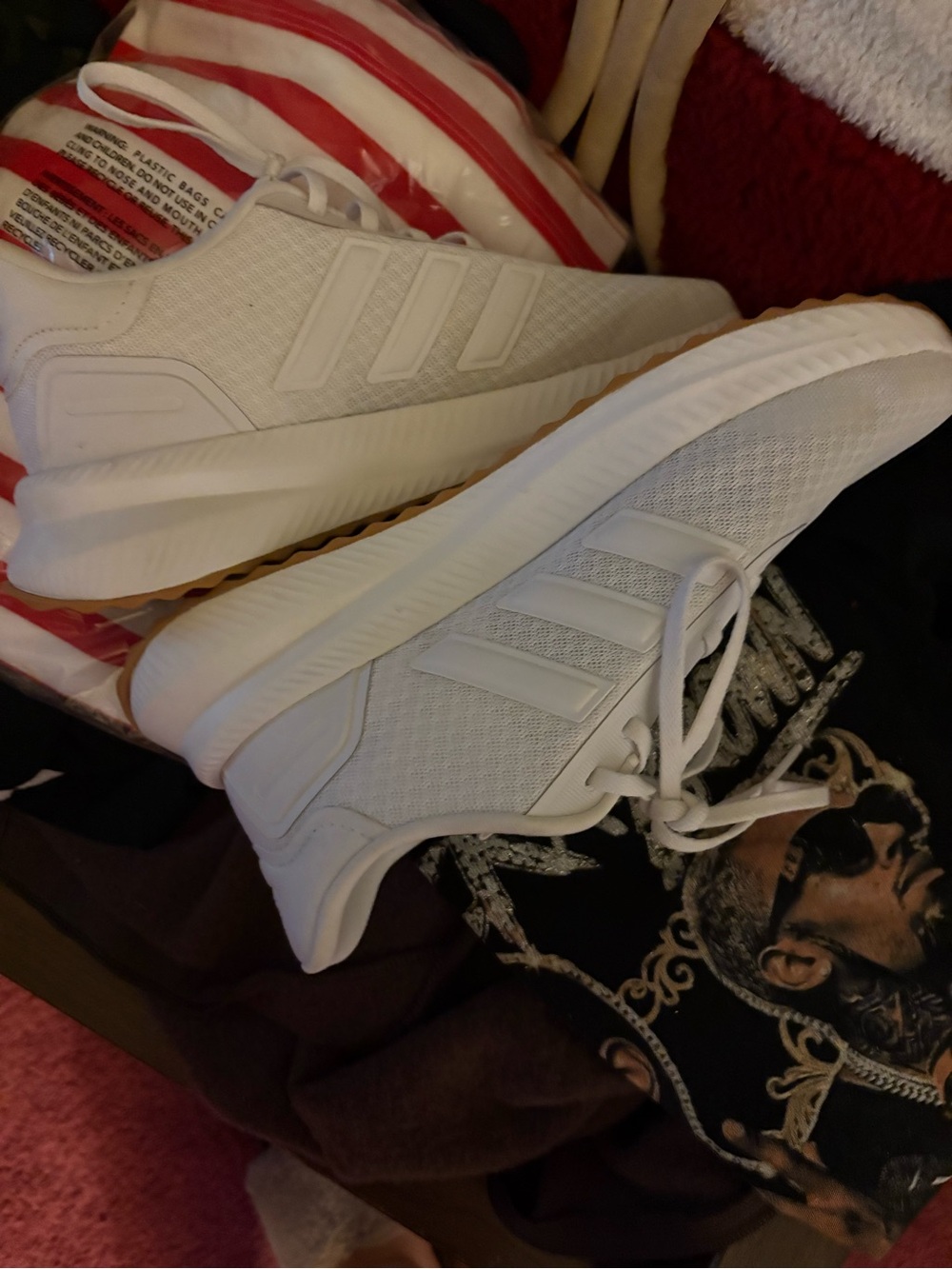Adidas cloudfoam foam sneakers